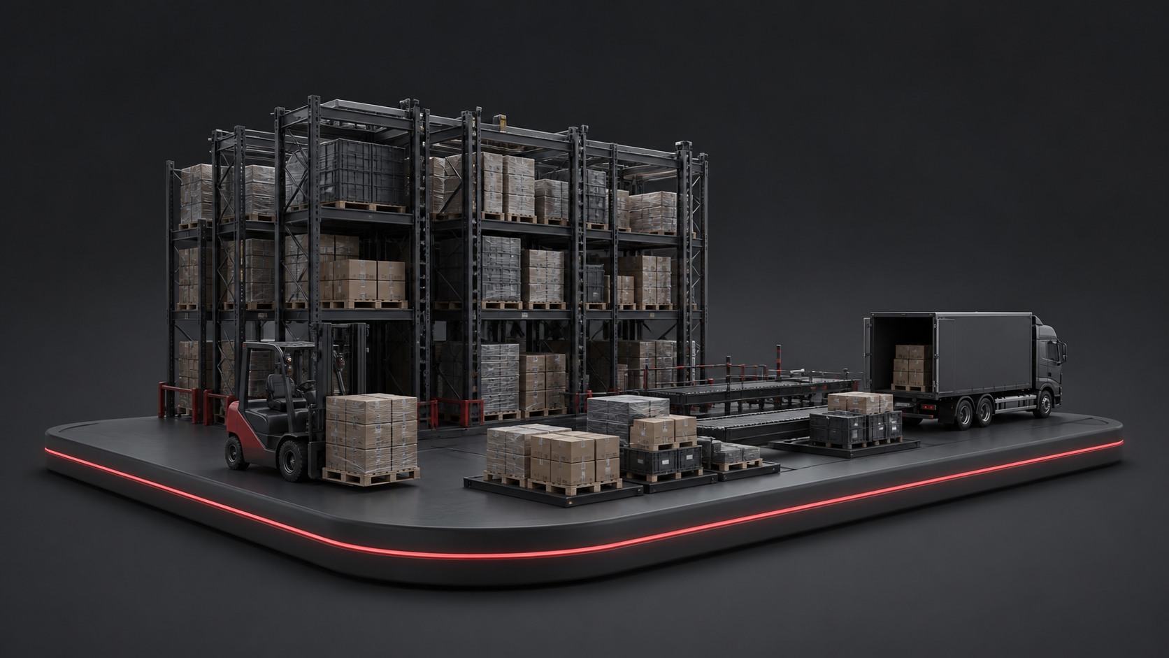 Logistiker mit digitalem Hofprozess